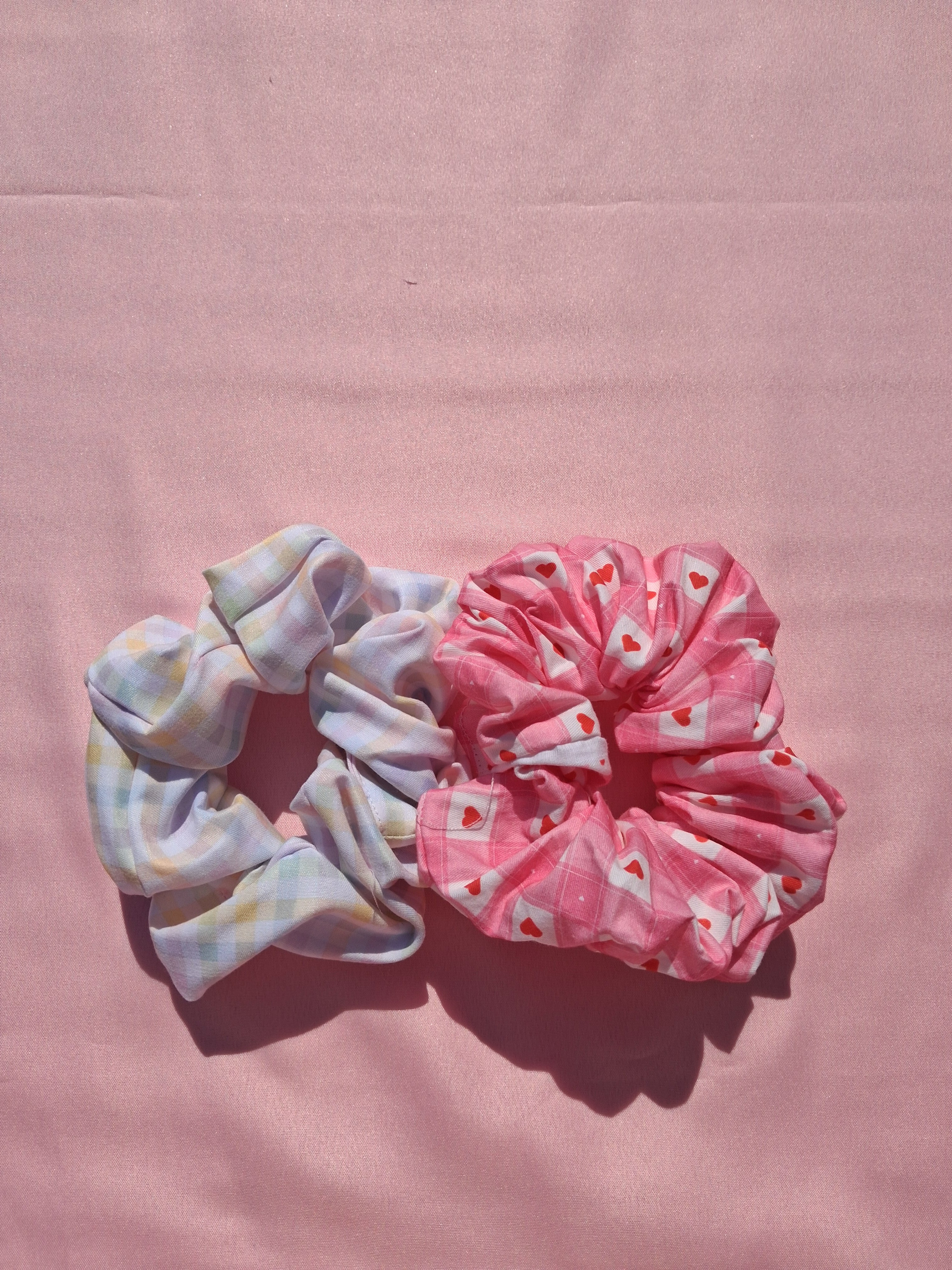 Candy Hearts Scrunchie Set