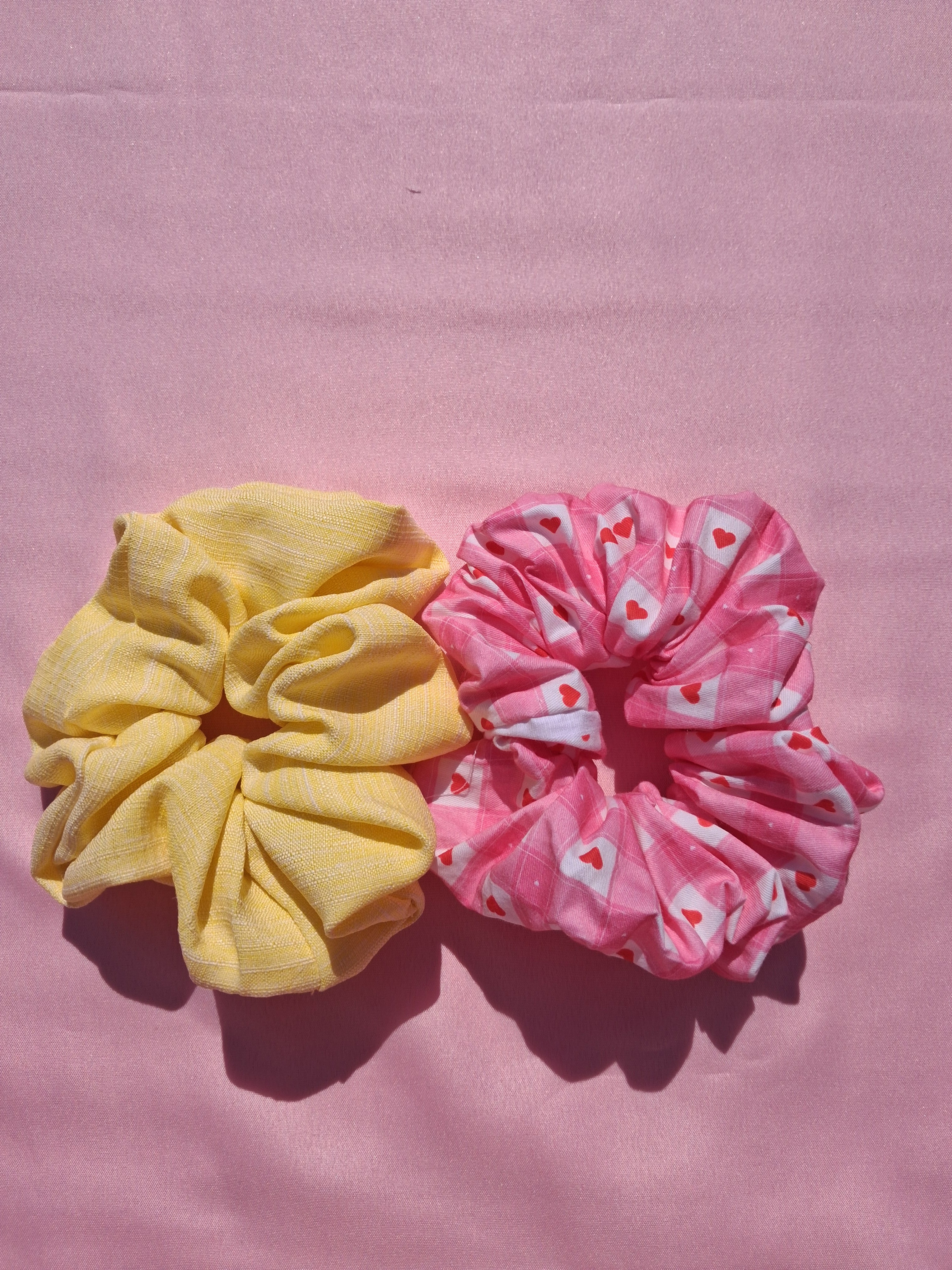 Sunshine Hearts Scrunchie Set