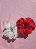 Scarlet Blossom Scrunchie Set