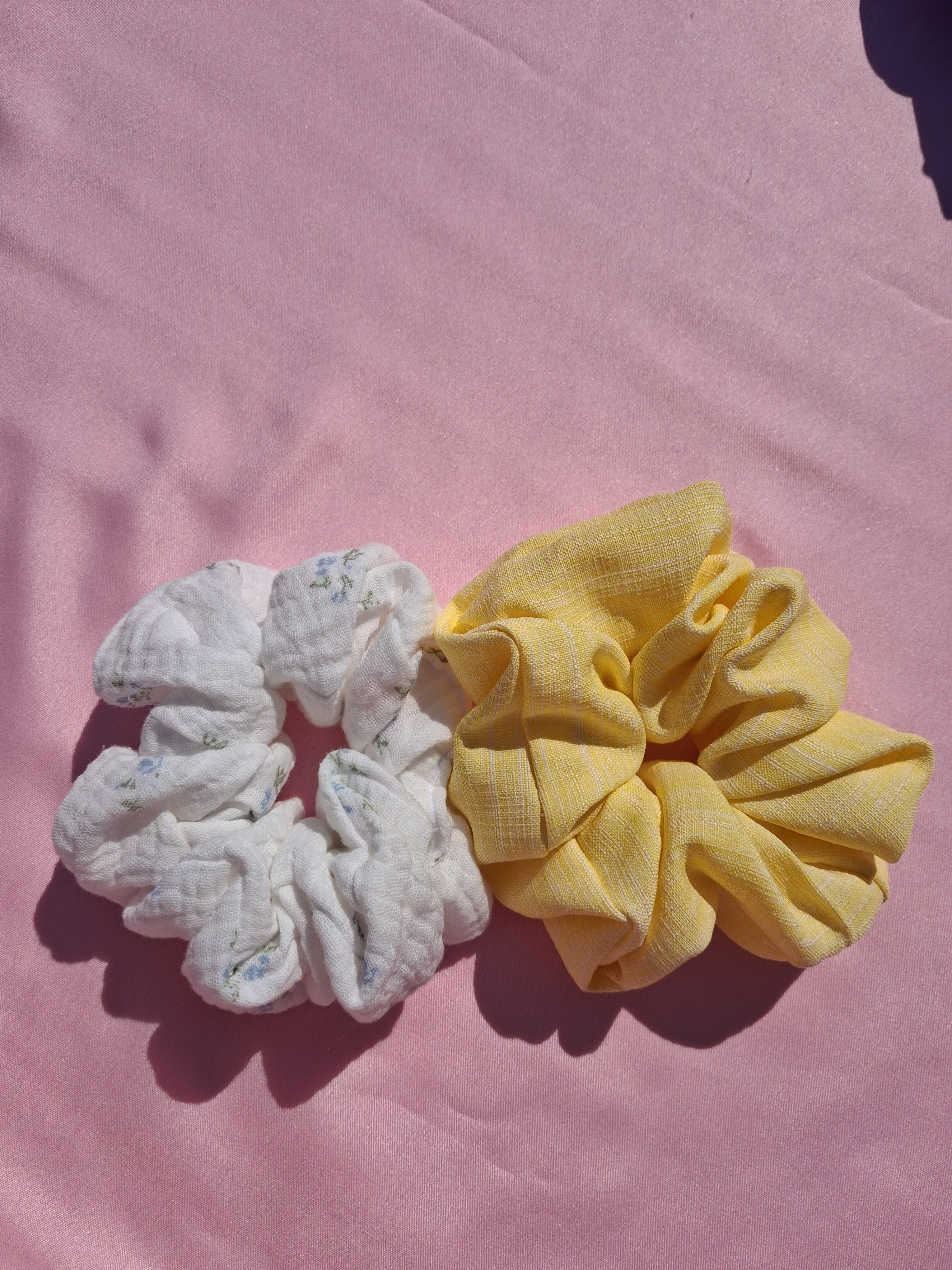 Sunshine Blossom Scrunchie Set