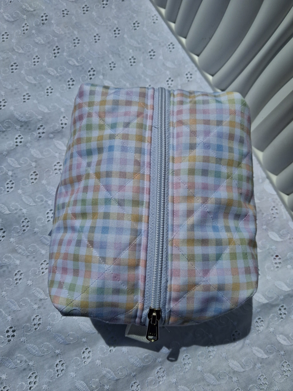 Pastel Picnic Quilted Medium Toiletry Bag