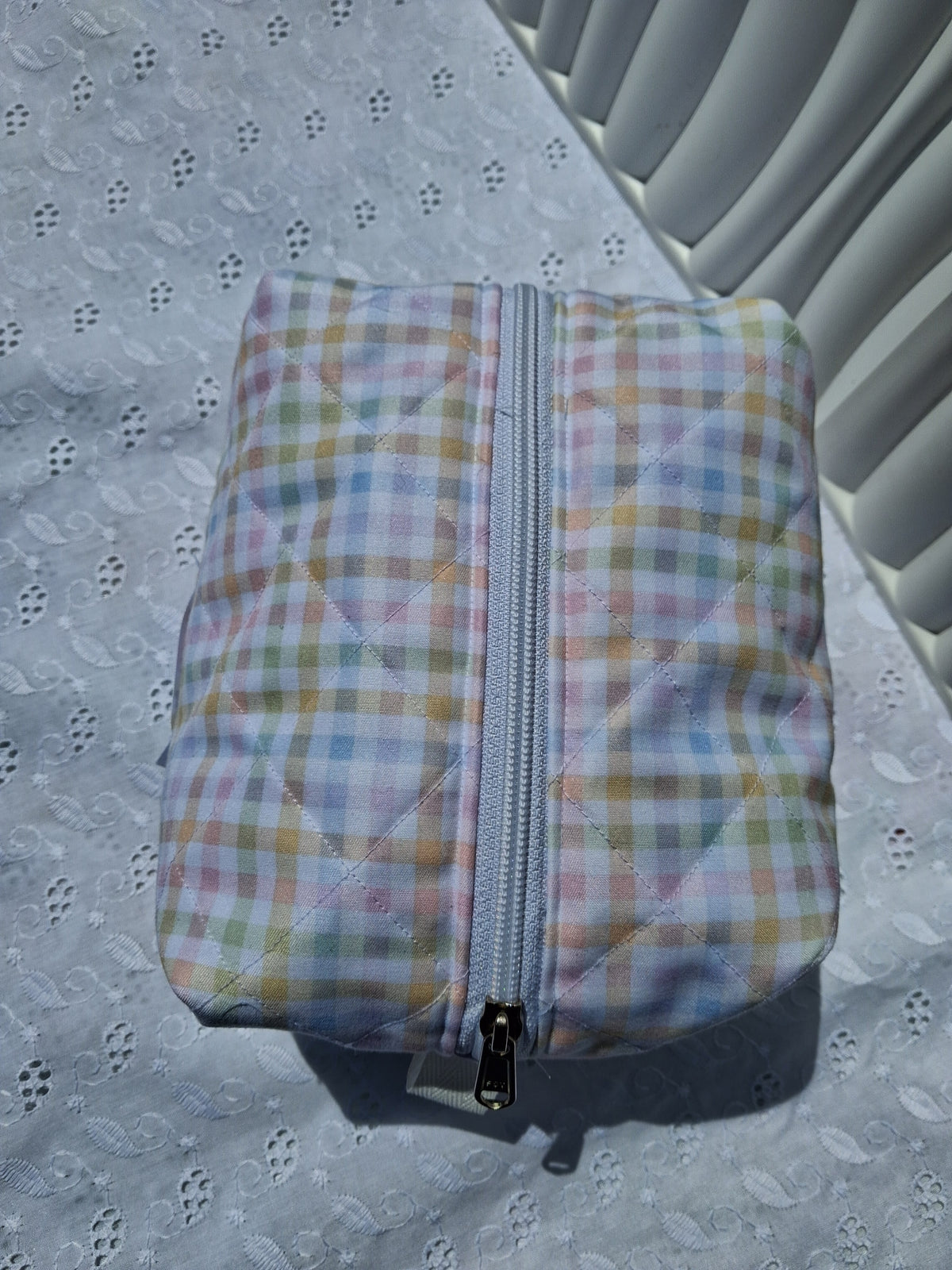Pastel Picnic Quilted Medium Toiletry Bag